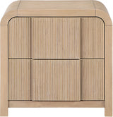 Fluted Nightstand Natural from Meridian - Luna Furniture