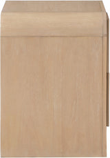 Fluted Nightstand Natural from Meridian - Luna Furniture