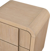 Fluted Nightstand Natural from Meridian - Luna Furniture