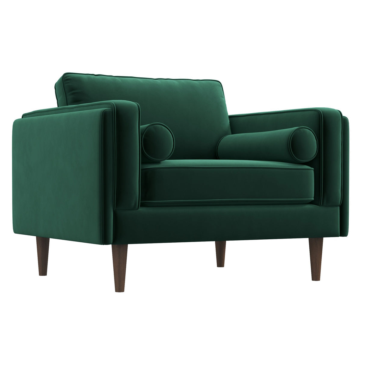 Fordham Lounge Chair (Green Velvet) - MDM01812 - Luna Furniture