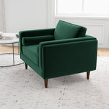 Fordham Lounge Chair (Green Velvet) - MDM01812 - Luna Furniture