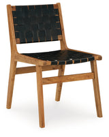 Fortmaine Brown/Black Dining Chair, Set of 2 from Ashley - Luna Furniture