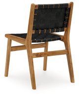 Fortmaine Brown/Black Dining Chair, Set of 2 from Ashley - Luna Furniture