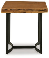 Fortmaine Brown/Black End Table - T872-3 - Luna Furniture