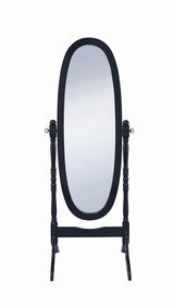 Foyet Black Oval Cheval Mirror from Coaster - Luna Furniture