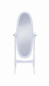 Foyet White Oval Cheval Mirror from Coaster - Luna Furniture