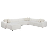 Freddie 7-Piece Upholstered Modular Sectional Pearl from Coaster - Luna Furniture