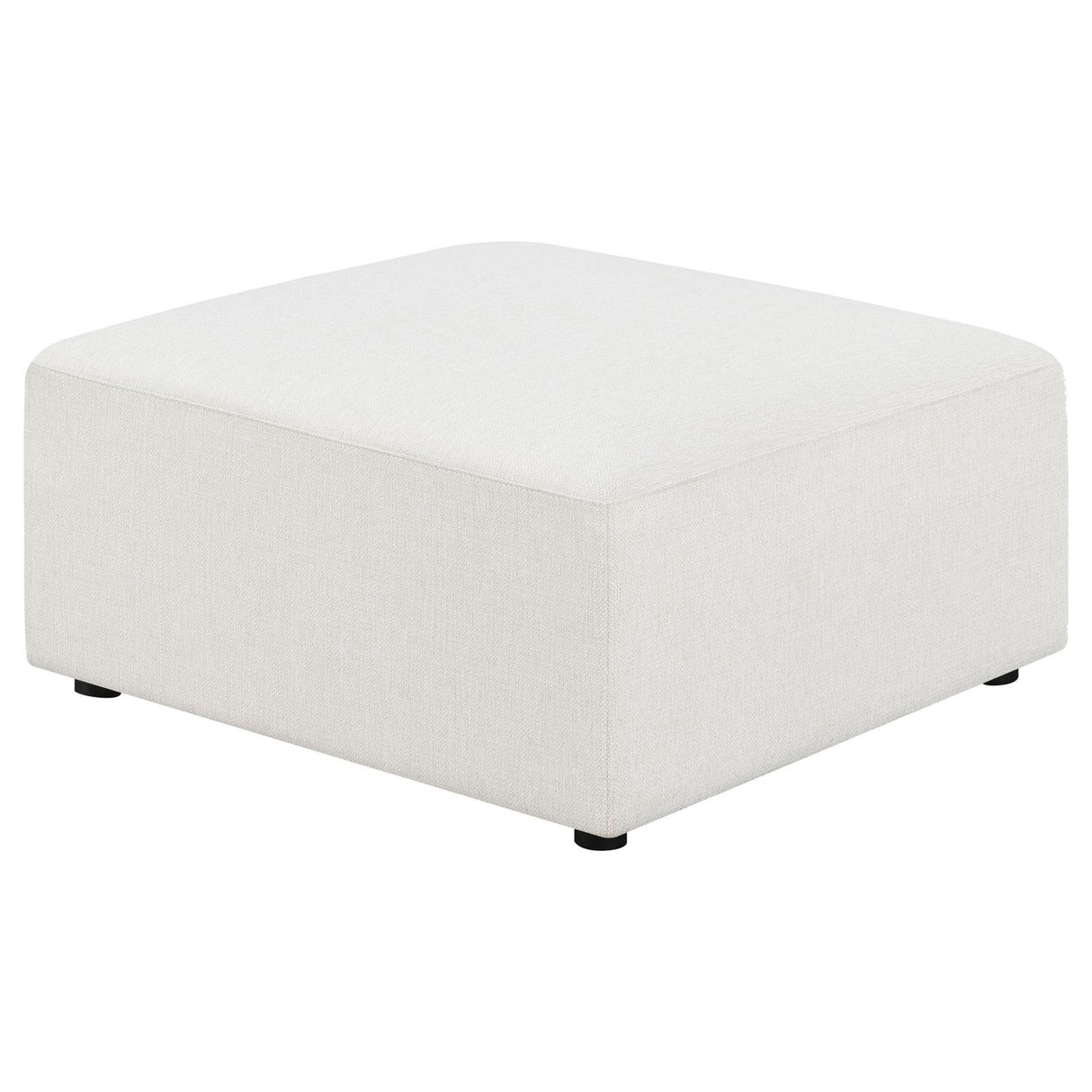 Freddie Upholstered Square Ottoman Pearl from Coaster - Luna Furniture