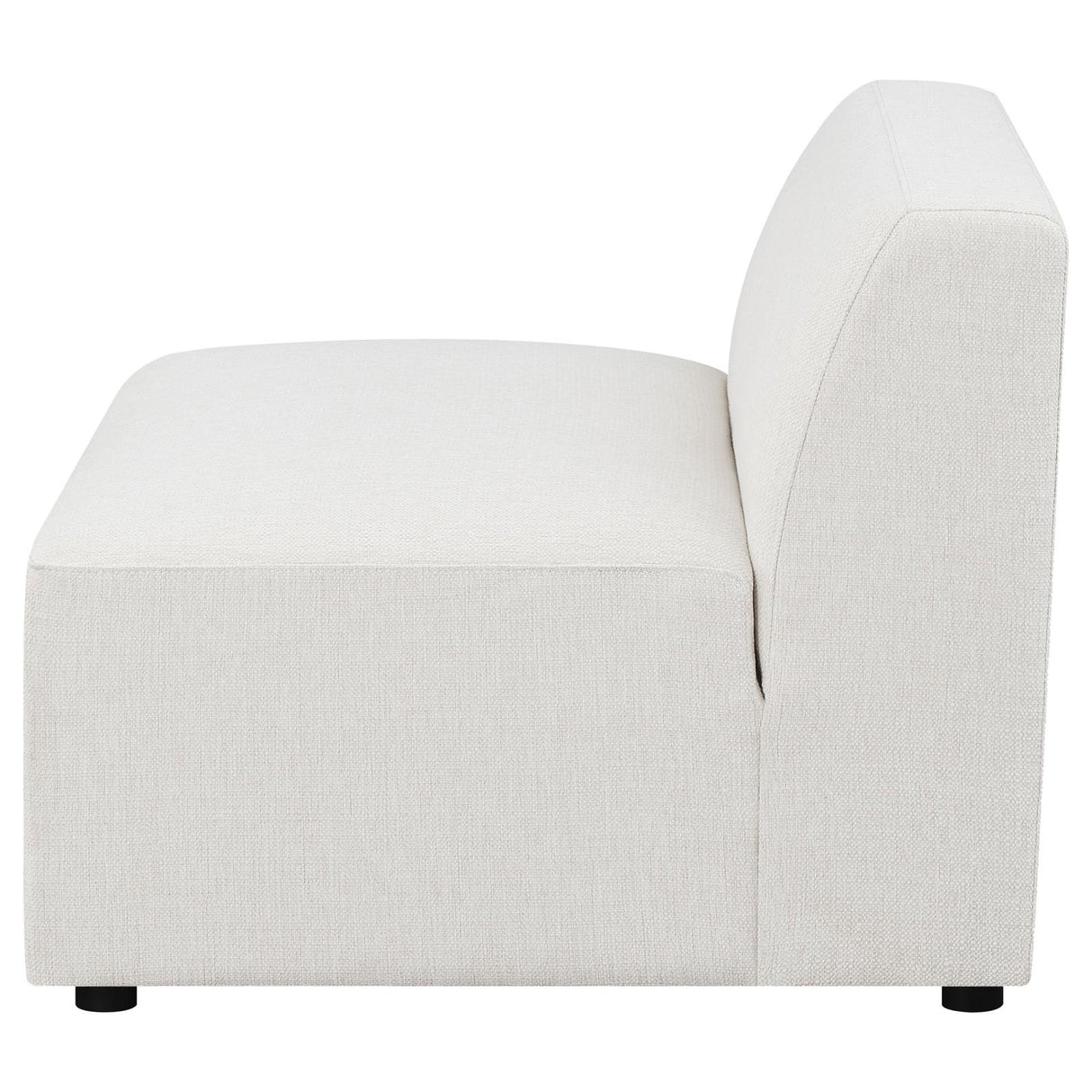 Freddie Pearl Upholstered Tight Back Armless Chair from Coaster - Luna Furniture