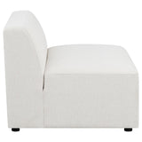 Freddie Pearl Upholstered Tight Back Armless Chair from Coaster - Luna Furniture