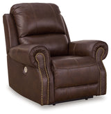 Freyeburg Walnut Power Recliner from Ashley - Luna Furniture