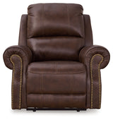 Freyeburg Walnut Power Recliner from Ashley - Luna Furniture