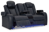 Fyne-Dyme Sapphire Power Reclining Loveseat with Console - 3660318 - Luna Furniture