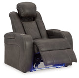 Fyne-Dyme Shadow Power Recliner - 3660213 - Luna Furniture