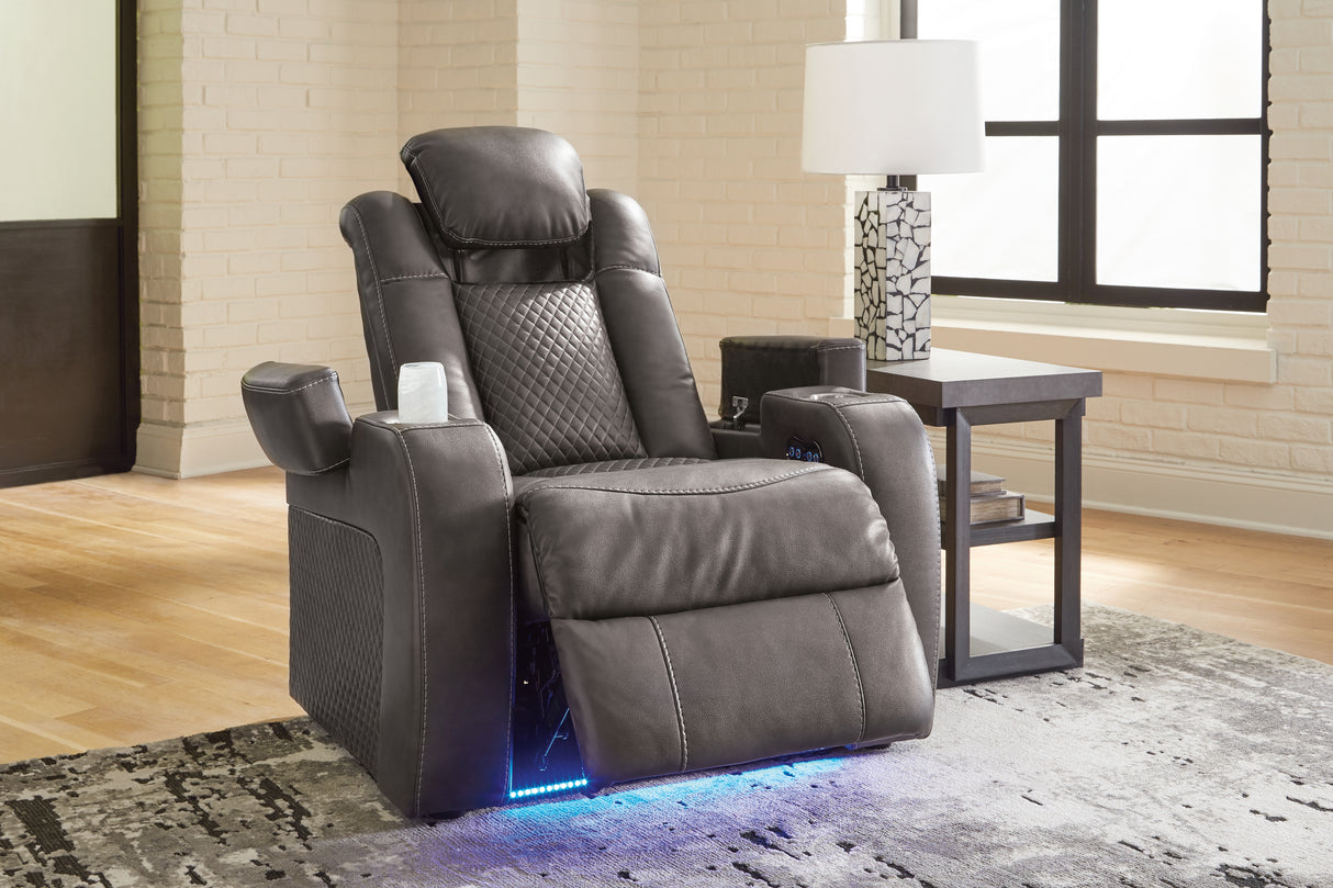 Fyne-Dyme Shadow Power Recliner - 3660213 - Luna Furniture