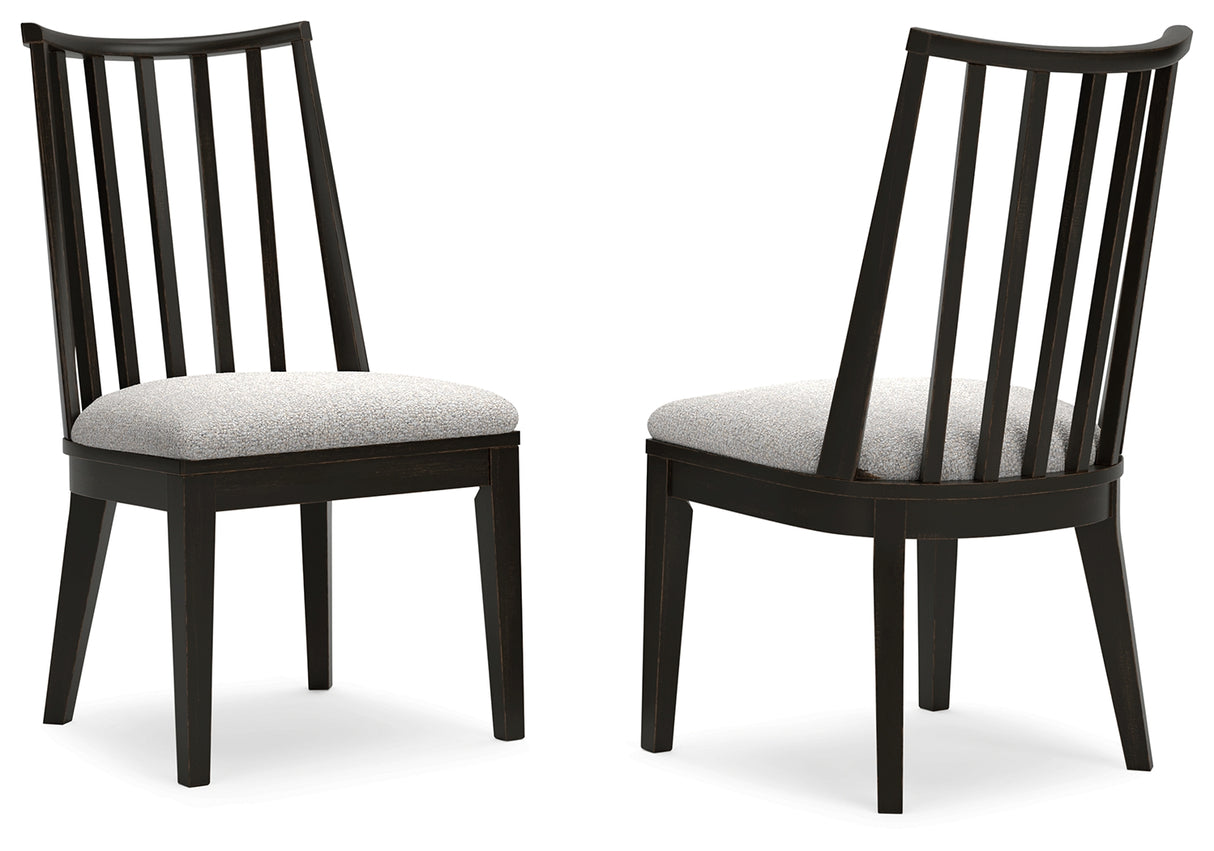 Galliden Black Dining Chair, Set of 2 from Ashley - Luna Furniture