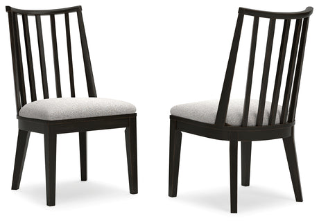 Galliden Black Dining Chair, Set of 2 - D841-01 - Luna Furniture