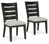 Galliden Black Dining Chair, Set of 2 from Ashley - Luna Furniture