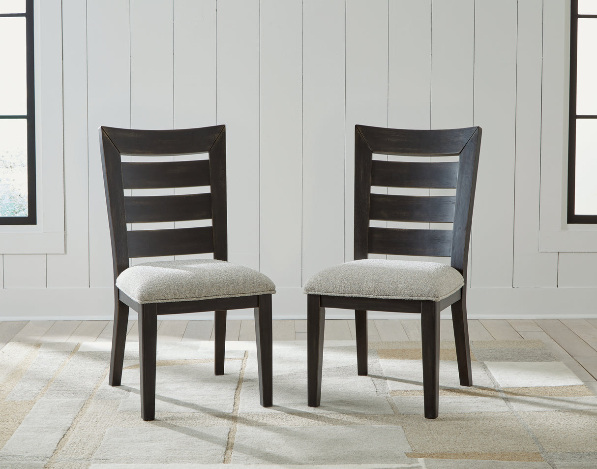 Galliden Black Dining Chair, Set of 2 from Ashley - Luna Furniture