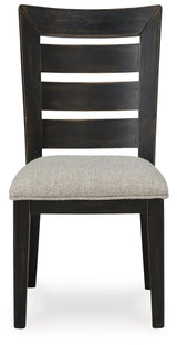 Galliden Black Dining Chair, Set of 2 from Ashley - Luna Furniture