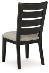 Galliden Black Dining Chair, Set of 2 from Ashley - Luna Furniture