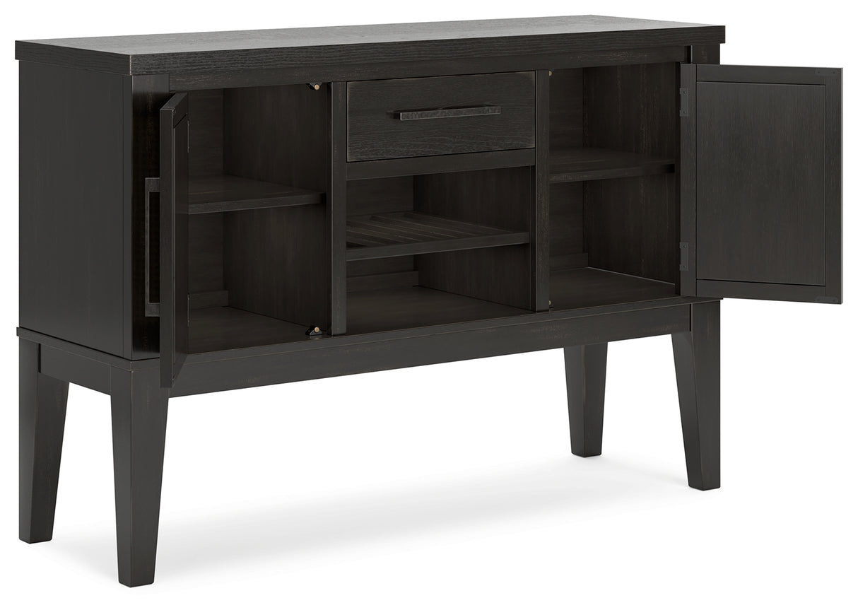 Galliden Black Dining Server - D841-60 - Luna Furniture