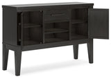 Galliden Black Dining Server - D841-60 - Luna Furniture