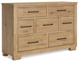 Galliden Black Dresser - B841-31 - Luna Furniture