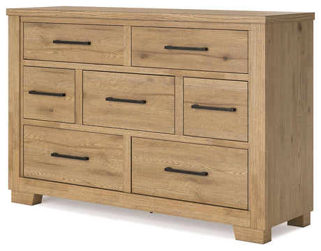 Galliden Black Dresser - B841-31 - Luna Furniture