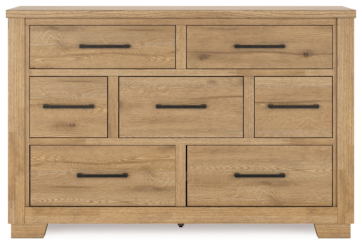 Galliden Black Dresser - B841-31 - Luna Furniture