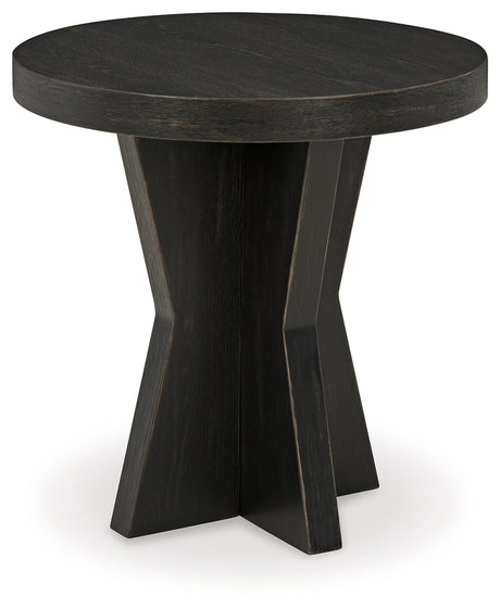 Galliden Black End Table - T841-6 - Luna Furniture