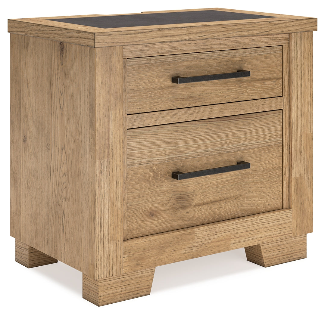 Galliden Light Brown Nightstand - B841-92 - Luna Furniture