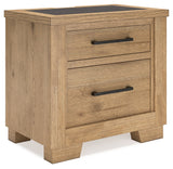 Galliden Light Brown Nightstand - B841-92 - Luna Furniture