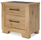 Galliden Light Brown Nightstand - B841-92 - Luna Furniture