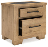 Galliden Light Brown Nightstand - B841-92 - Luna Furniture