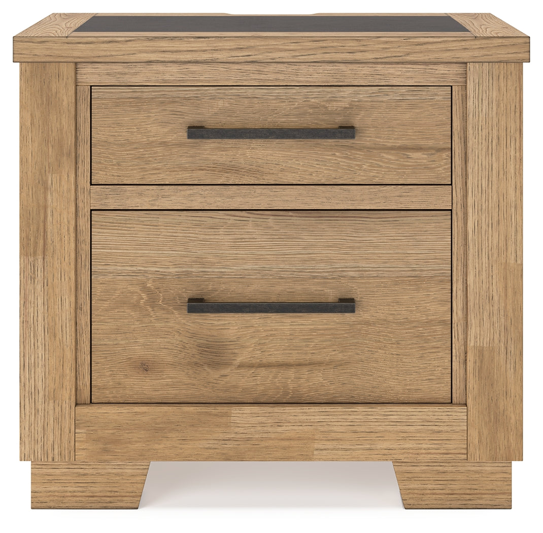 Galliden Light Brown Nightstand - B841-92 - Luna Furniture