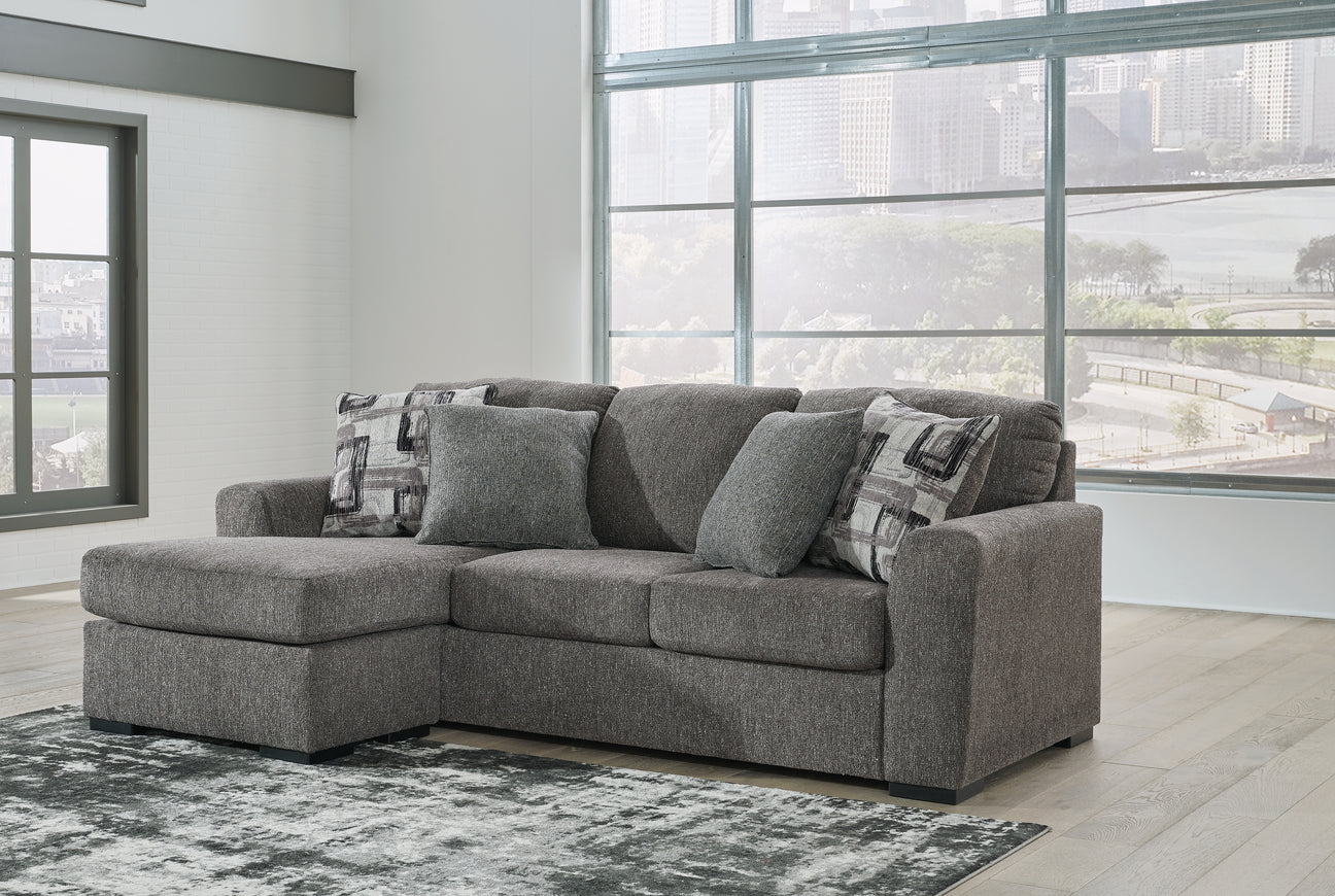 Gardiner Pewter Reversible Sofa Chaise from Ashley - Luna Furniture