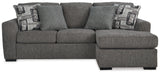 Gardiner Pewter Sofa Chaise - 5240418 - Luna Furniture