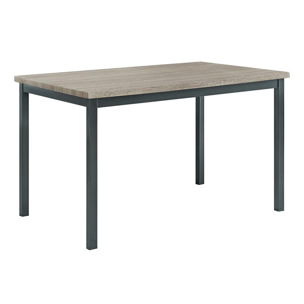 Garza Black Rectangular Dining Table from Coaster - Luna Furniture