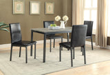 Garza Black Rectangular Dining Table from Coaster - Luna Furniture