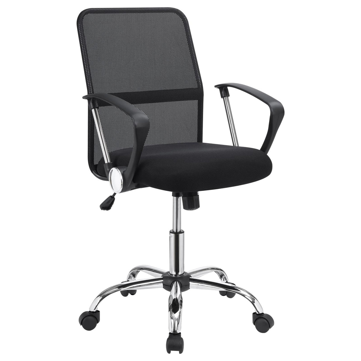 Gerta Black/Chrome Office Chair with Mesh Backrest from Coaster - Luna Furniture