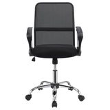 Gerta Black/Chrome Office Chair with Mesh Backrest from Coaster - Luna Furniture