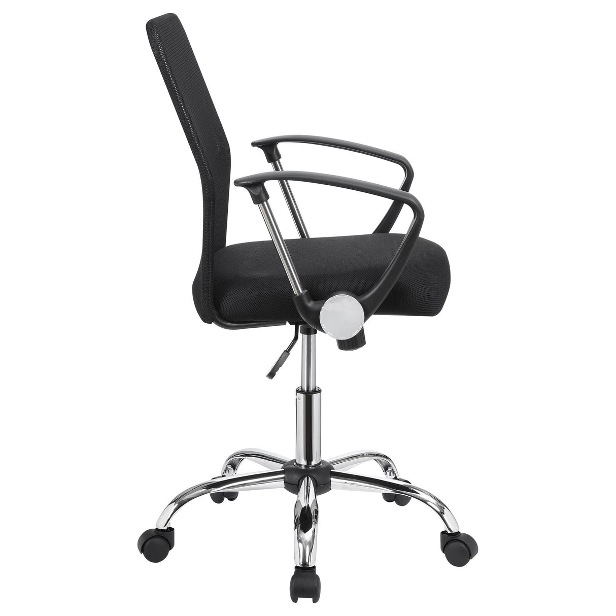 Gerta Black/Chrome Office Chair with Mesh Backrest from Coaster - Luna Furniture