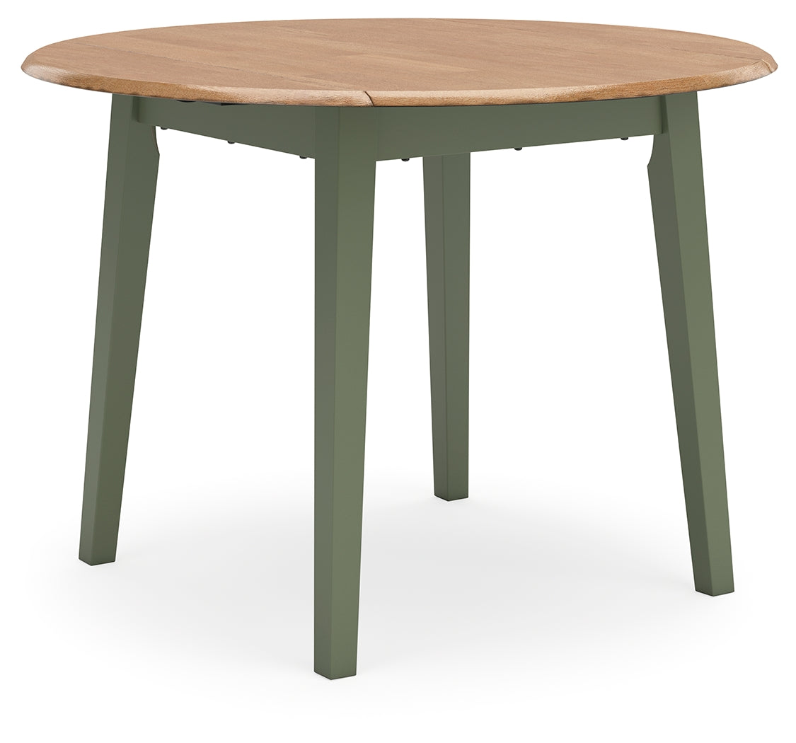 Gesthaven Natural/Green Dining Drop Leaf Table - D401-15 - Luna Furniture