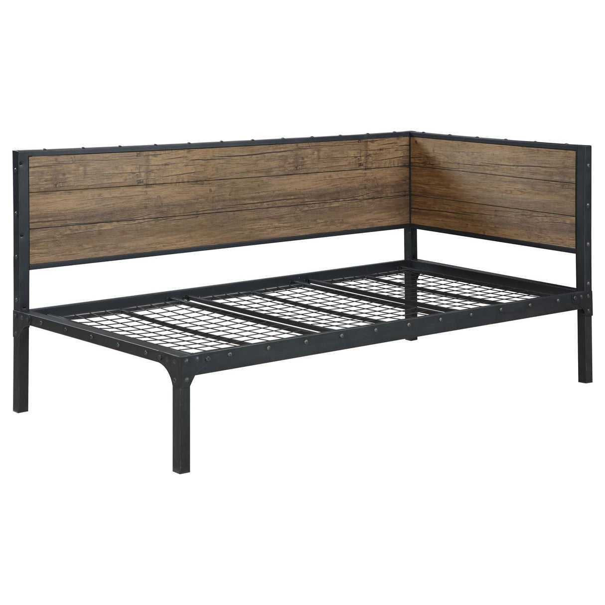 Getler Weathered Chestnut/Black Daybed from Coaster - Luna Furniture