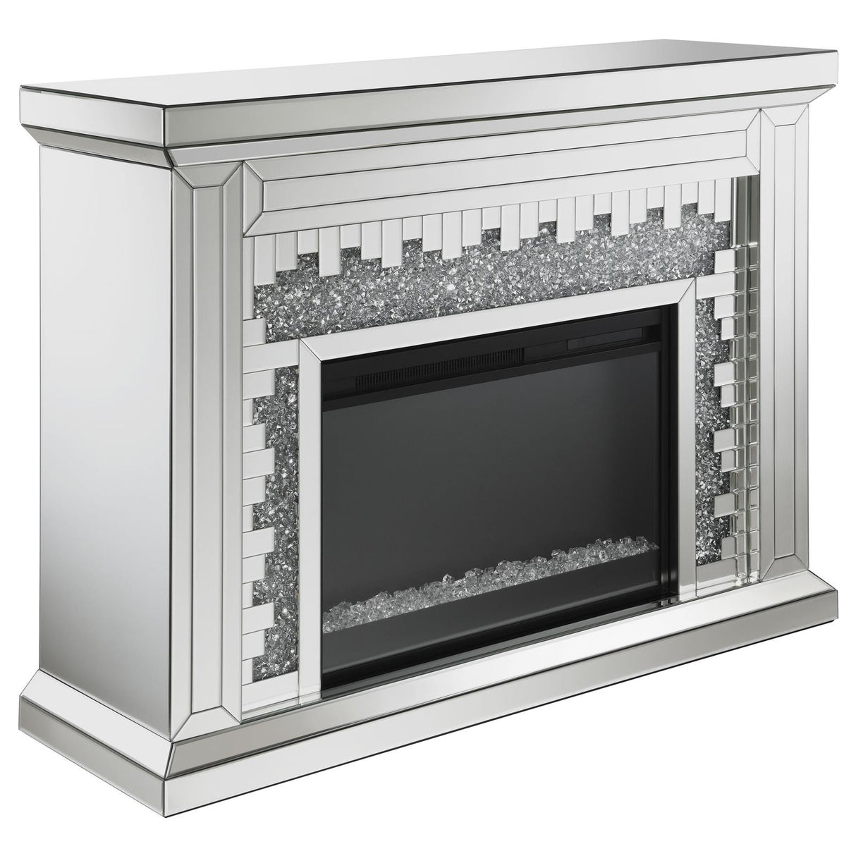 Gilmore Rectangular Freestanding Fireplace Mirror from Coaster - Luna Furniture