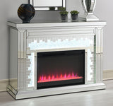 Gilmore Rectangular Freestanding Fireplace Mirror from Coaster - Luna Furniture