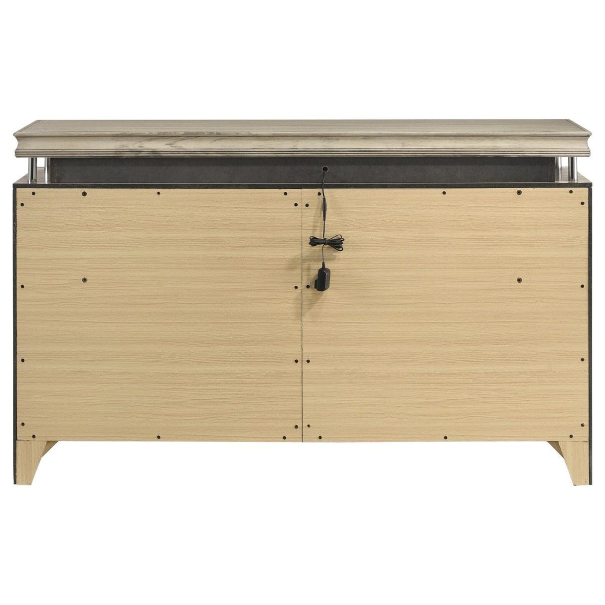 Giselle 8-drawer Bedroom Dresser with LED Rustic Beige from Coaster - Luna Furniture