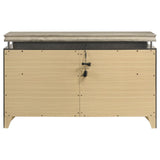 Giselle 8-drawer Bedroom Dresser with LED Rustic Beige from Coaster - Luna Furniture