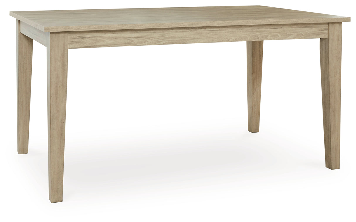 Gleanville Light Brown Dining Table - D511-25 - Luna Furniture